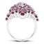 Anillo de Compromiso de Plata Esterlina con Rodolita de 7.52 Quilates