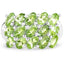Anillo de Compromiso de Peridoto Genuino de 3.45 Quilates en Plata Esterlina .925