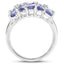 Anillo de Compromiso de Plata Esterlina con Tanzanita Genuina de 3.75 Quilates