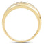 14K Yellow Gold Plated Green Sapphire Engagement Ring