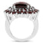 9.90 Carat Genuine Garnet .925 Sterling Silver Engagement Ring