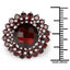 9.90 Carat Genuine Garnet .925 Sterling Silver Engagement Ring