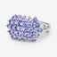 2.03 Carat Genuine Tanzanite Sterling Silver Engagement Ring