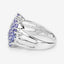 2.03 Carat Genuine Tanzanite Sterling Silver Engagement Ring