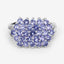 2.03 Carat Genuine Tanzanite Sterling Silver Engagement Ring
