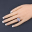 2.03 Carat Genuine Tanzanite Sterling Silver Engagement Ring