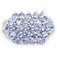 2.03 Carat Genuine Tanzanite Sterling Silver Engagement Ring