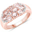 1.50 Carat Genuine Morganite Sterling Silver Engagement Ring
