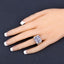 1.75 Carat Genuine Tanzanite Sterling Silver Engagement Ring