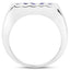 1.75 Carat Genuine Tanzanite Sterling Silver Engagement Ring