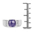 Anillo de Compromiso de Plata Esterlina con Tanzanita Natural de 2.80 Quilates