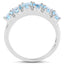 1.68 Carat Genuine Swiss Blue Topaz Sterling Silver Ring