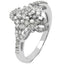 Bague en Argent Sterling avec Diamant Naturel de 0,63 Carat et Diamant Jaune