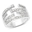 Bague en cluster de diamant blanc de 0,60 carat en argent sterling