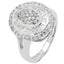 Bague de fiançailles en argent sterling avec diamant blanc véritable de 1,08 carat
