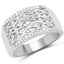 0.41 Carat Genuine White Diamond Sterling Silver Engagement Ring