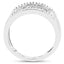 0.41 Carat Genuine White Diamond Sterling Silver Engagement Ring