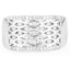 0.41 Carat Genuine White Diamond Sterling Silver Engagement Ring