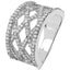 Anillo de Compromiso de Diamante Blanco Genuino de 0.92 Quilates en Plata de Ley