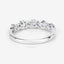 Bague en Argent Sterling avec Aigue-Marine et Topaze Blanche de 0,54 Carat