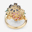 3.65 Carat Multi-Stone Floral Engagement Ring in Sterling Silver