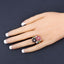 3.65 Carat Multi-Stone Floral Engagement Ring in Sterling Silver