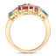 3.65 Carat Multi-Stone Floral Engagement Ring in Sterling Silver