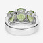 Anillo de Plata Esterlina con Peridoto y Topacio Blanco de 4.14 Quilates
