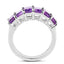 3.30 Carat Genuine Amethyst Sterling Silver Engagement Ring