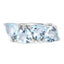 Bague en argent sterling .925 avec topaze bleue véritable de 5,00 carats