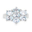 3.57 Carat Genuine Blue Topaz .925 Sterling Silver Engagement Ring