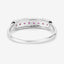 Anillo de Compromiso de Rubí de 0.47 Quilates y Diamante Blanco en Oro Blanco de 14K