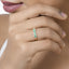 0.35 Carat Zambian Emerald & Diamond 14K Yellow Gold Engagement Ring