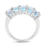 3.60 Carat Genuine Blue Topaz .925 Sterling Silver Ring