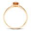 0.51 Carat Citrine and Diamond 14K Yellow Gold Engagement Ring