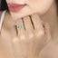 0.35 Carat Zambian Emerald and Diamond 14K Yellow Gold Ring