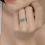 0.68 Carat Zambian Emerald & Diamond 14K Yellow Gold Engagement Ring