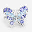 Bague en Tanzanite et Topaze Bleue Suisse de 3,60 Carats