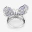 Bague en Tanzanite et Topaze Bleue Suisse de 3,60 Carats
