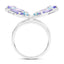 Bague en Tanzanite et Topaze Bleue Suisse de 3,60 Carats