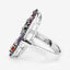 5.01 Carat Multi-Stone .925 Sterling Silver Engagement Ring