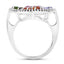 5.01 Carat Multi-Stone .925 Sterling Silver Engagement Ring