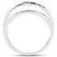 0.50 Carat Genuine Black Diamond Ring in .925 Sterling Silver