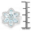2.88 Carat Genuine Aquamarine Sterling Silver Ring