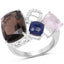 7.51 Carat Multi Stone .925 Sterling Silver Engagement Ring