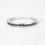 Bague en argent sterling avec diamant bleu véritable de 0,20 carat