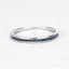 Bague en argent sterling avec diamant bleu véritable de 0,20 carat