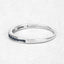 Bague en argent sterling avec diamant bleu véritable de 0,20 carat