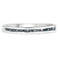 Bague en argent sterling avec diamant bleu véritable de 0,20 carat