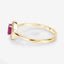 0.33 Carat Ruby and Diamond 14K Yellow Gold Engagement Ring